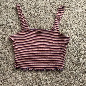 American Eagle Stripped Crop Top